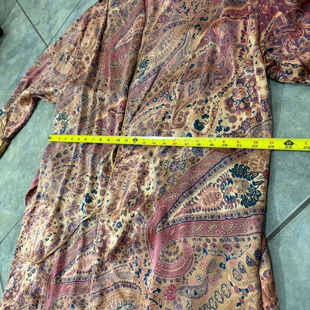Vintage 1990s Victoria’s Secret Gold Label Silk Robe SZ M Lingerie Quiet luxury - Picture 9 of 10